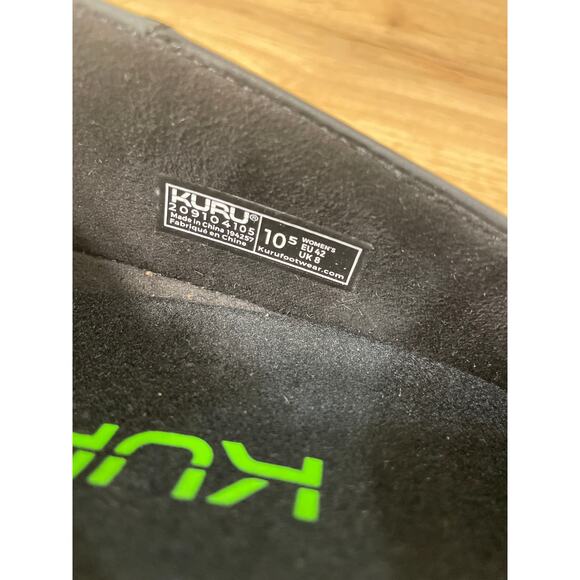 Kuru Women's Cloud Slip-On Comfort Shoes Black Leather Size 10.5 US 42 EU NWOB - Picture 10 of 11